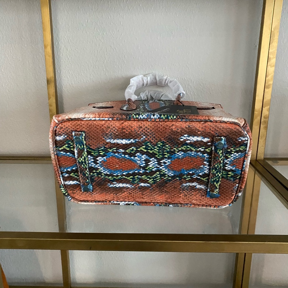 Lola Luxe “Serpentina” Multicolored Python Emboss… - image 5